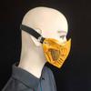 Stunning Mortal Kombat Scorpion Half Face Mask Crafted From Durable Resin For Cosplay Events