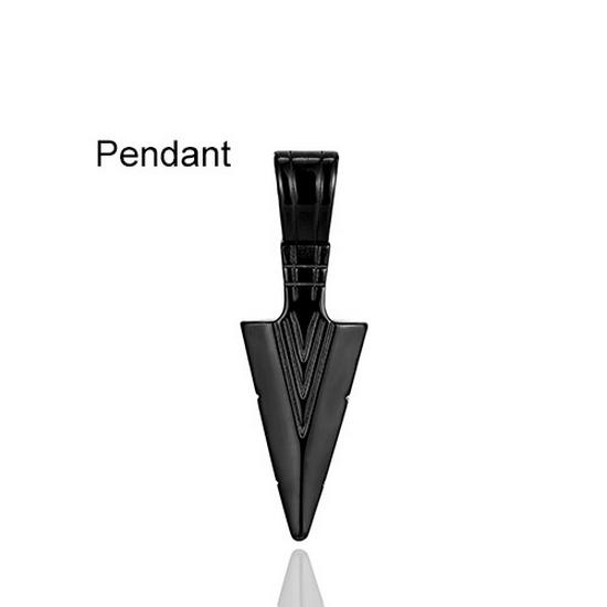 Cross-Border Men's Indian Arrow Titanium Steel Hip Hop Punk Necklace