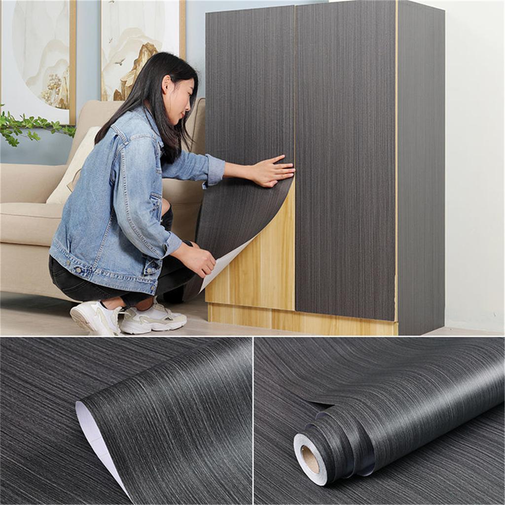 Rolka Wodoodpornej Samoprzylepnej Tapety PCV o Szerokości 40 cm Meble Szafki Folia Dekoracyjna Winylowa Naklejki z Wzorem Drewna do Dekoracji Domu DIY