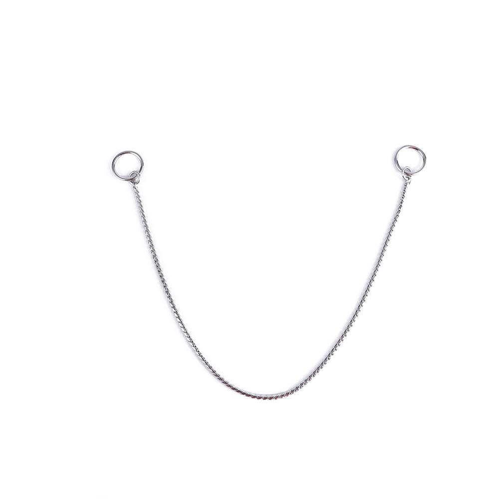 Pet Dog Collars Dog Training Snake Chain Heavy Duty Large Necklace Pet Collar Accessories серебряный