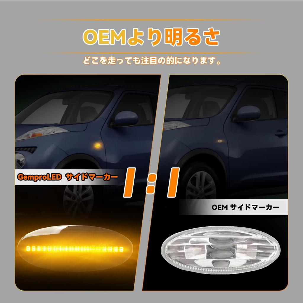 GemPro X-Trail T31 Side Marker Flashing Type Cube Z12 Z11 Cube Cubic Bz11 Juke