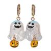 Resin Ghost Ear Studs Cartoon Pumpkin Dangle Earrings Cute Halloween Earrings  Ladies
