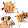 Interactive Ball Dog Toy for Aggressive Chewers Training Decompress Bite Resistant Plush Handle Dog Toys with Bells Pet Supplies