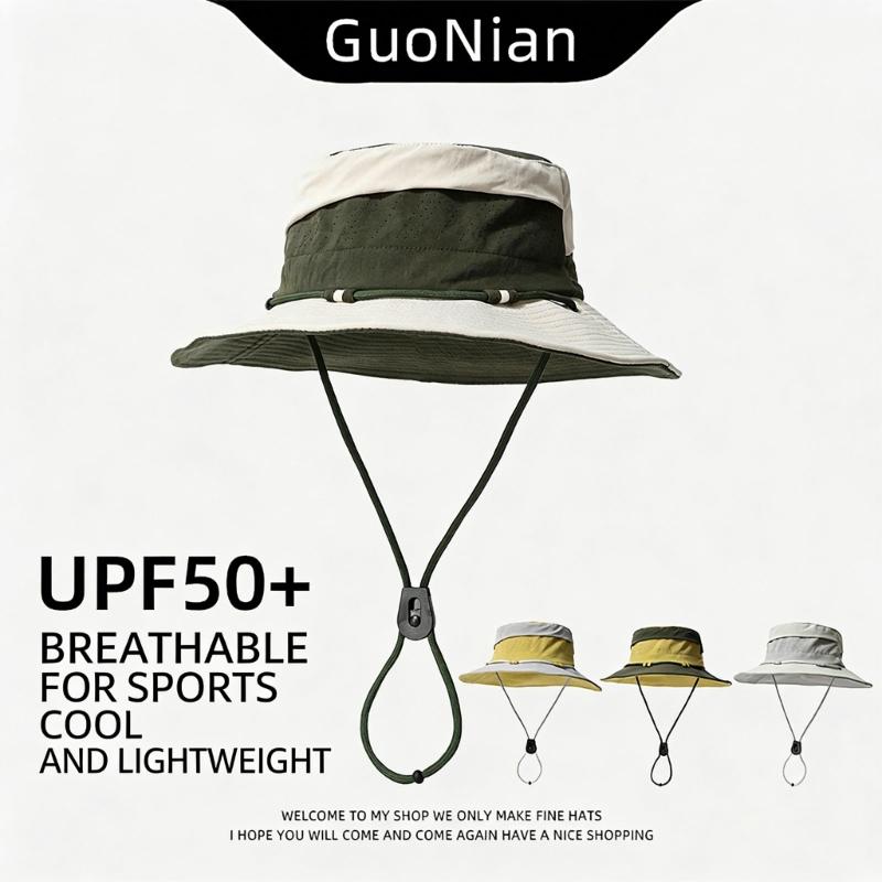 Quick Dry Sun Hat Wide Brimmed Lightweight Foldable For Outdoor Hiking Fishing Beach Activities