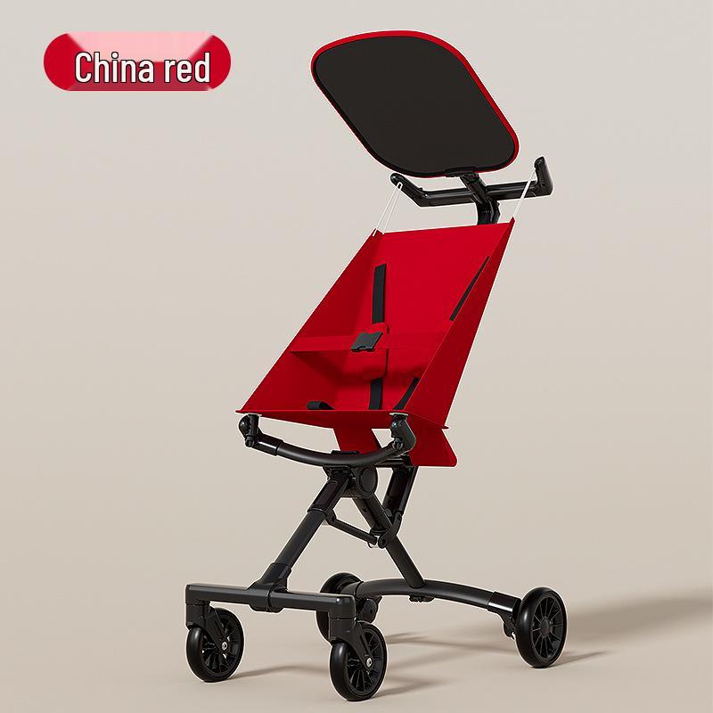 

Легкая алюминиевая детская коляска и трехколесный велосипед-комбо для безопасных прогулок красный