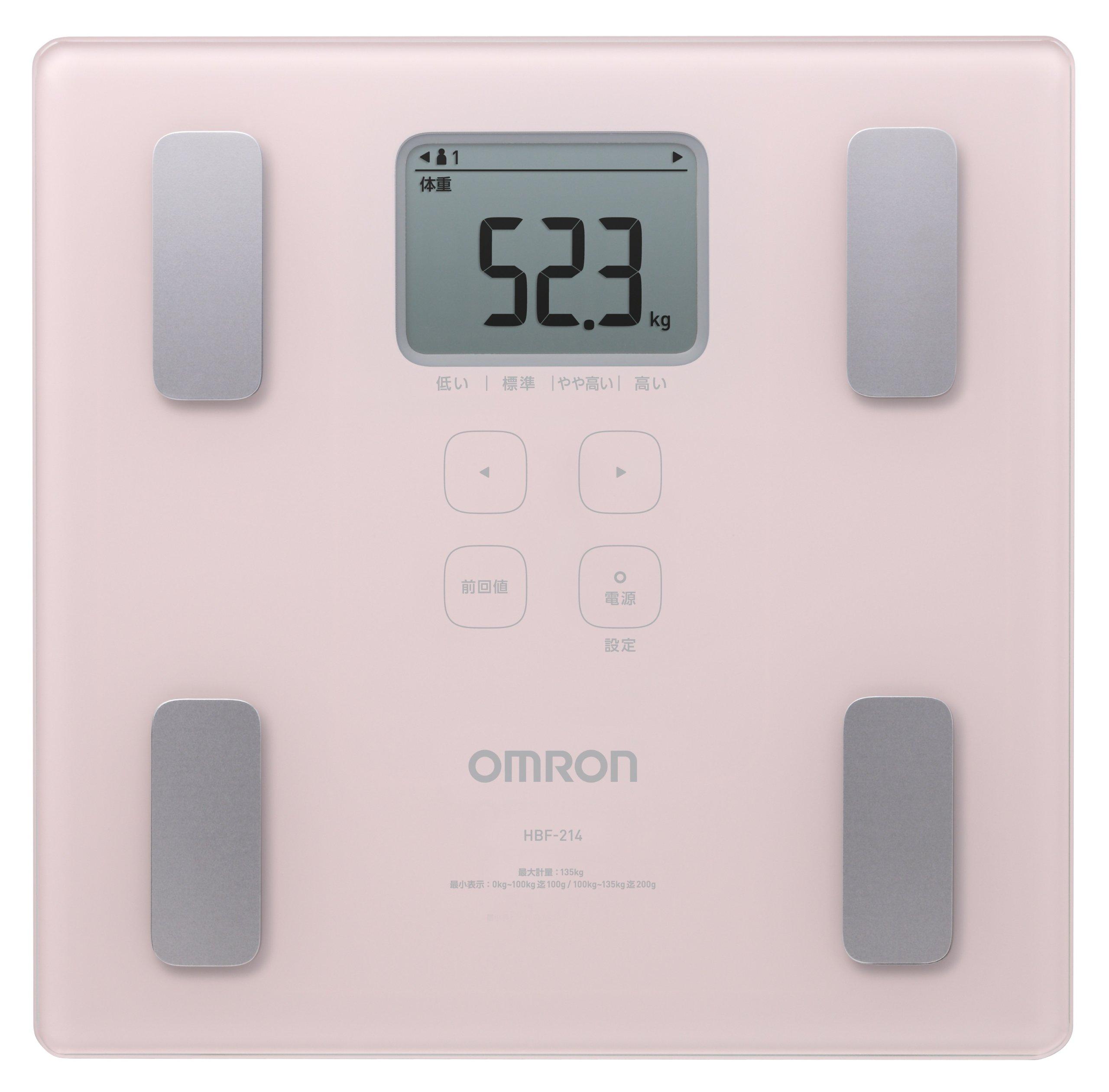 

Omron body weight, composition meter scan pink HBF