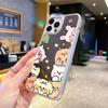 Hot-selling Internet celebrities cure small animals for Apple 16promax mobile phone case iPhone15 makeup anti-drop case