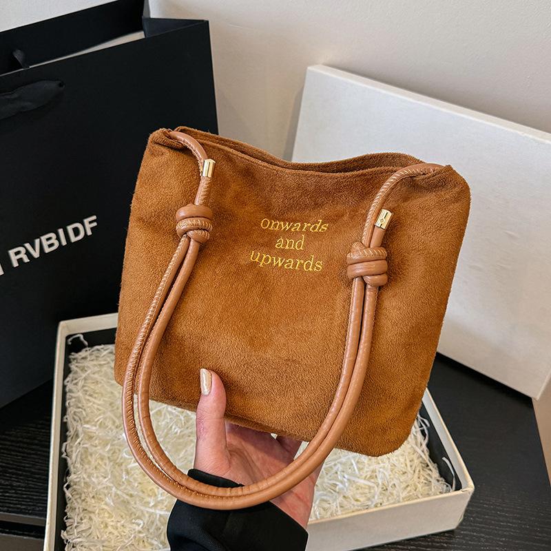 Sandblasted Women's Bag Lightweight Texture Versatile Autumn and Winter Unique Design, Fashiable Single-shoulder Crossbody Bag