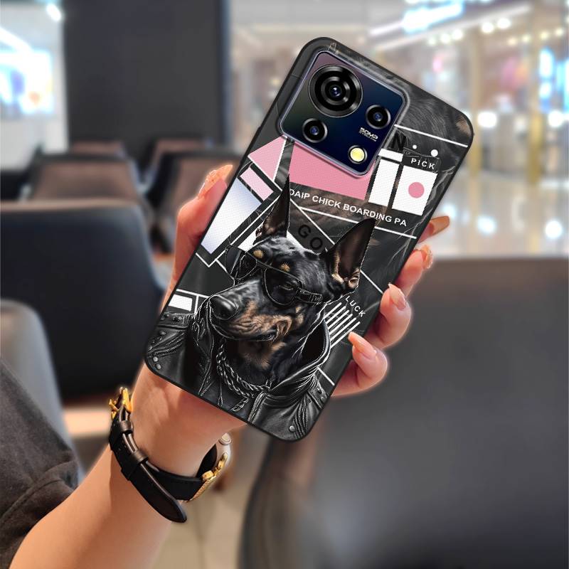 Phone Pouch Dirt-resistant Phone Case For ZTE Blade V50 Vita Graffiti Soft case Durable Anti-knock Silicone Cartoon Cute