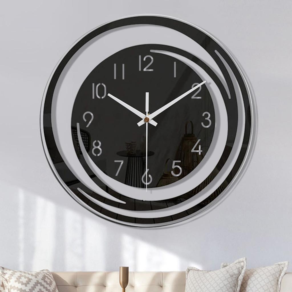 Simple Style Wall Clock Acrylic Living Room Home Decor Digital Clocks Modern Design Swinging Pendulum Bedroom Ornament