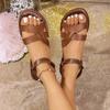 Summer shoes fashion flats Korean sandals Roman shoes beach shoes women's shoes