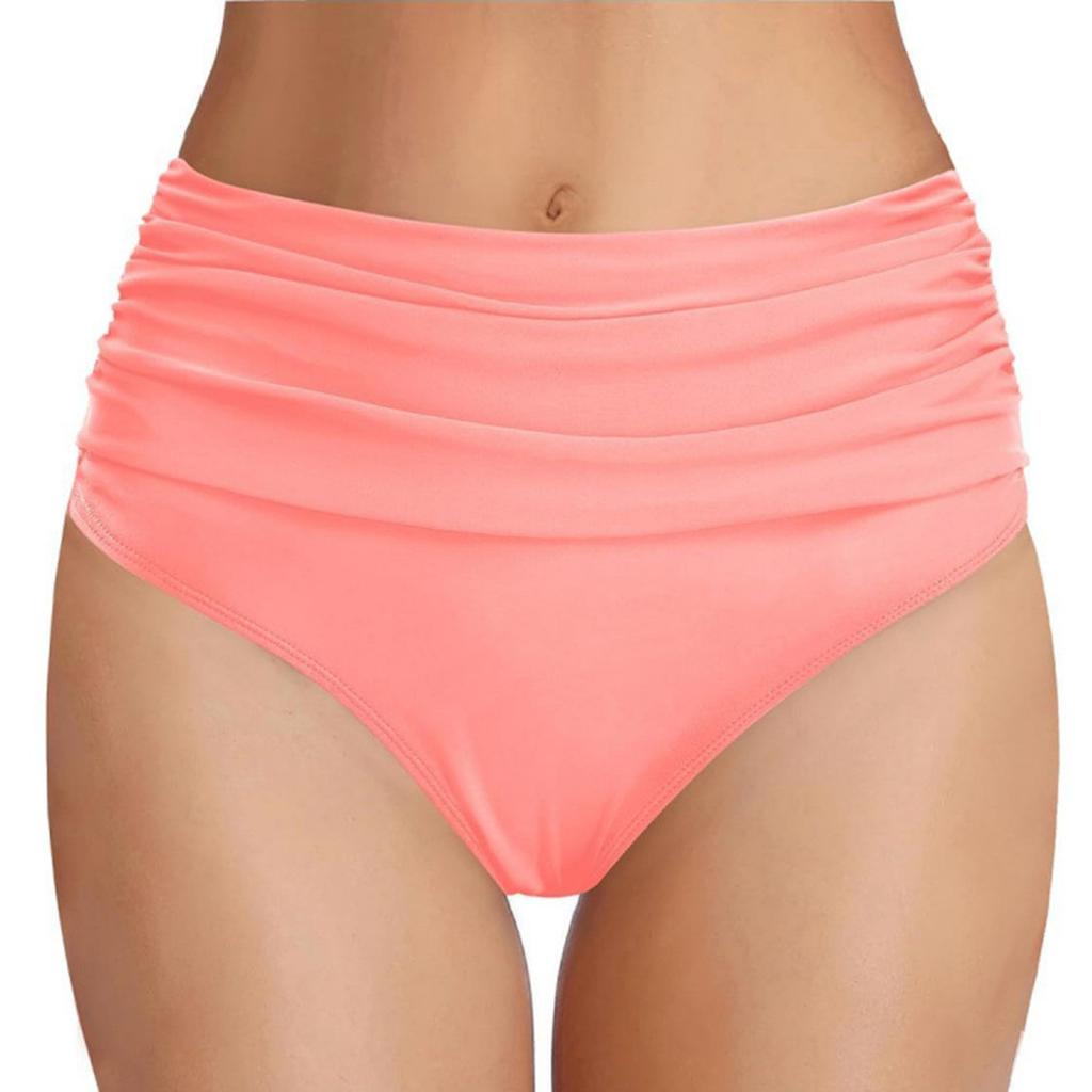 Women's Fashion Solid Colour Printed Sexy Seaside Holiday Swimming Shorts