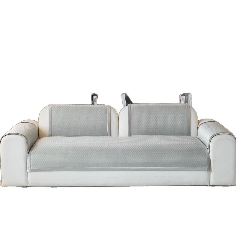 Ice Silk Sofa Cushion Leather Light Luxury Summer Mat Seat Cushion Simple Modern High-End Non-Slip Leather Sofa Cover