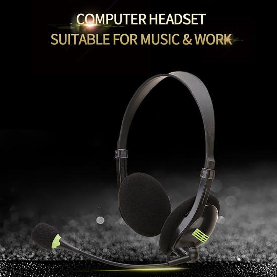 SY440 Telephone Headset Lossless Noise Reduction Breathable USB 3.5mm MIC Long Cable Call Center