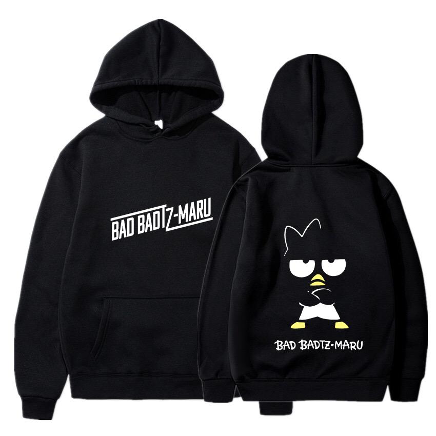 Bad Badtz Maru Hoodies Men Women Autumn Winter Hooded Pullover Sweatershirt Boys Girls Student Hip Hop Hoddie Sweatshirts