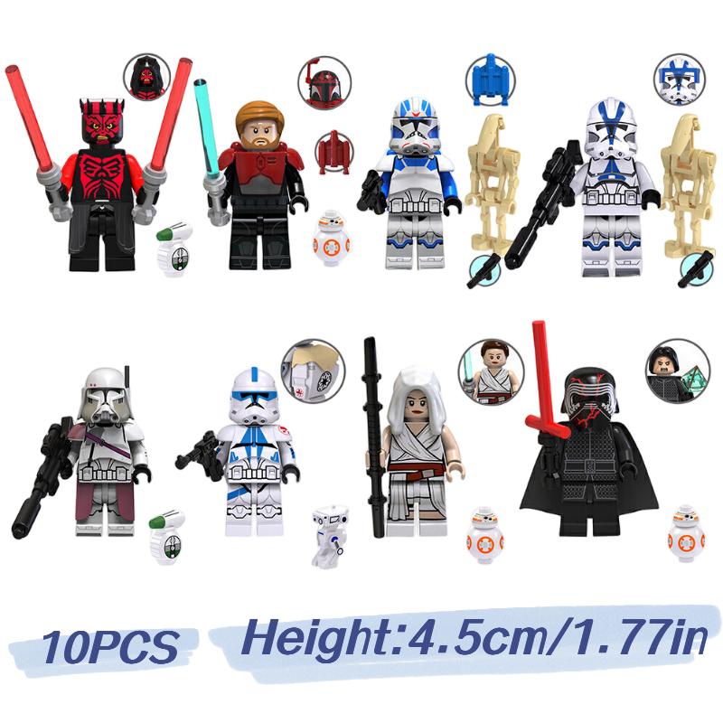 

Звёздные Войны 8 шт. Коммандер Бакара Кайло Рен Минифигурки Конструктор Игрушка Подарок для Ребёнка