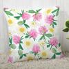 Chamomile Pillowcase Sofa Car Waist  Home Style Flower Landscape Cushion Cover
