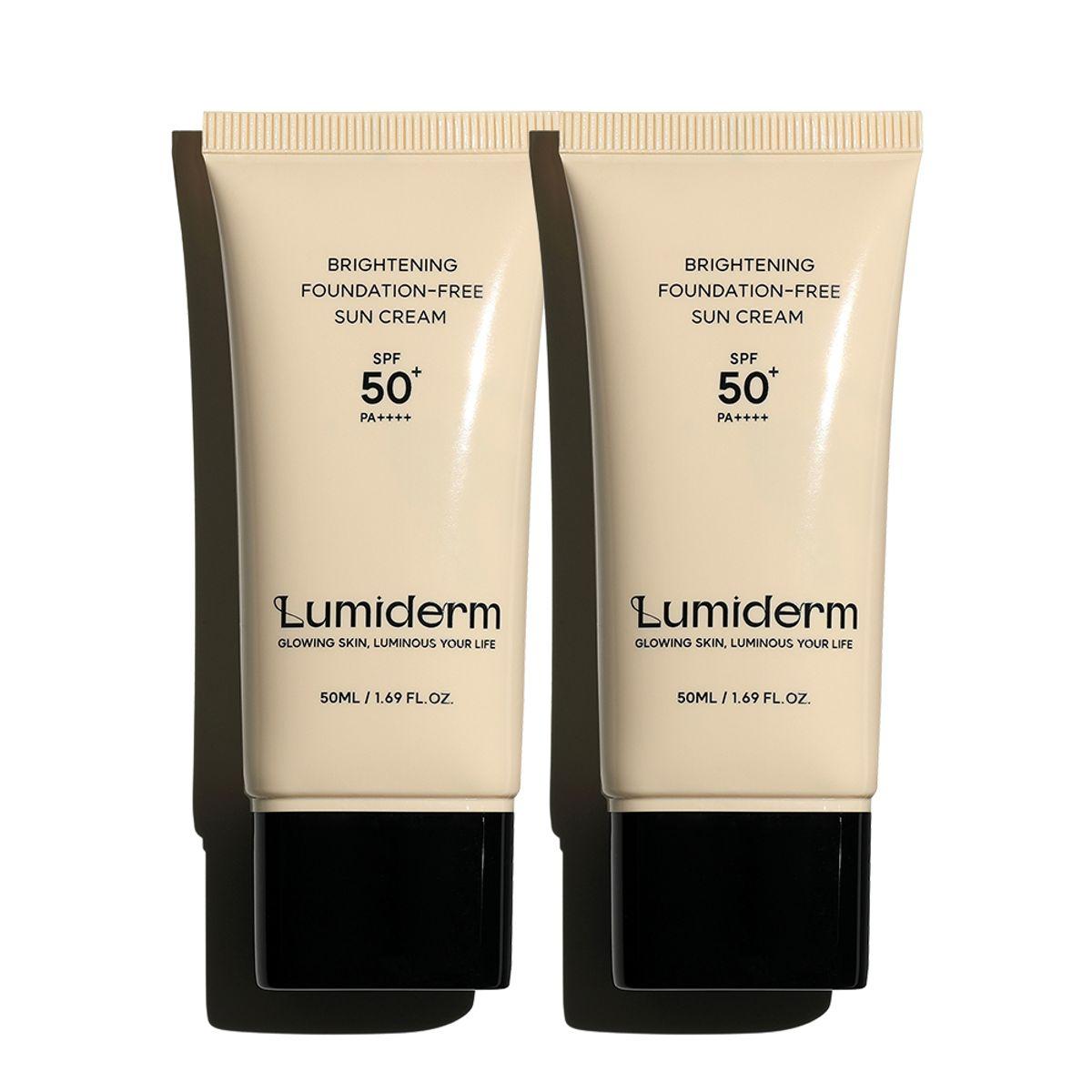 Brightening Foundation-Free Sunscreen 50ml SPF50+ PA++++ 2 Pieces