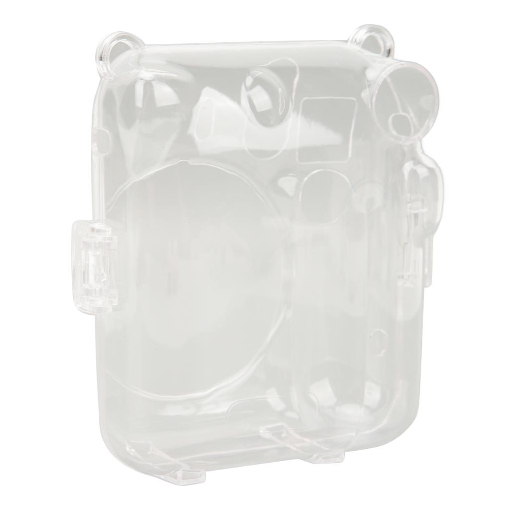 Instant Camera Shell Case PC Transparency With Adjustable Shoulder Straps Protective Instant Camera Case for Mini12