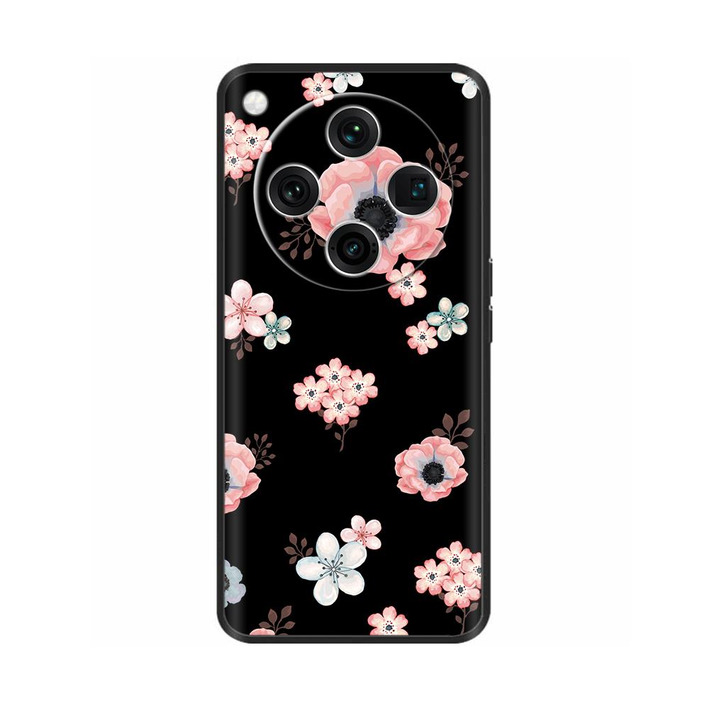 Soft Silicone Cover For Oppo Find X8 Pro Case Fashion Black TPU Phone Back Cover Cases For Oppo Find X8 5G Coque PKC110 PKC130