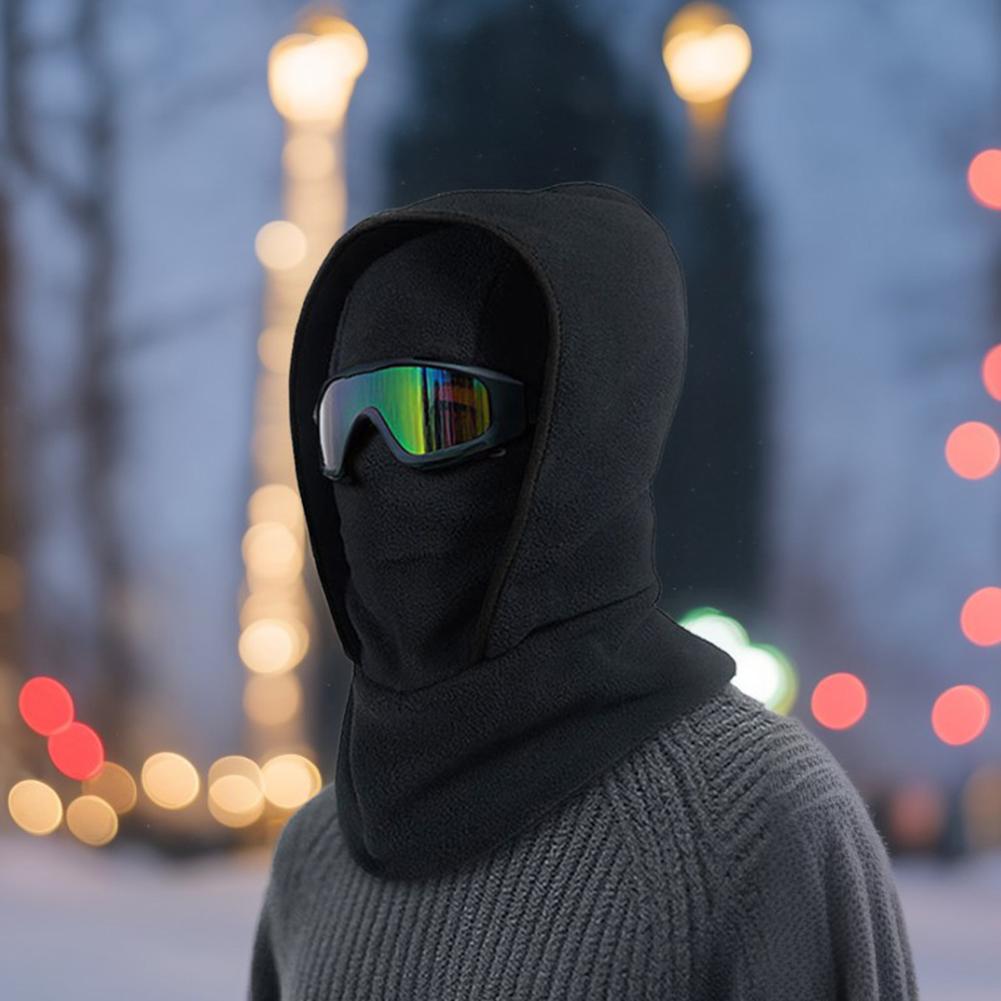 3 In 1 Winter Thermal Fleece Balaclava Ski Mask Cold Weather Neck Gaiter Hat Full Coverage Windproof Thermal Outdoor Sports