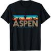 Aspen Colorado Ski - Vintage Souvenir Mountain Skiing T-Shirt