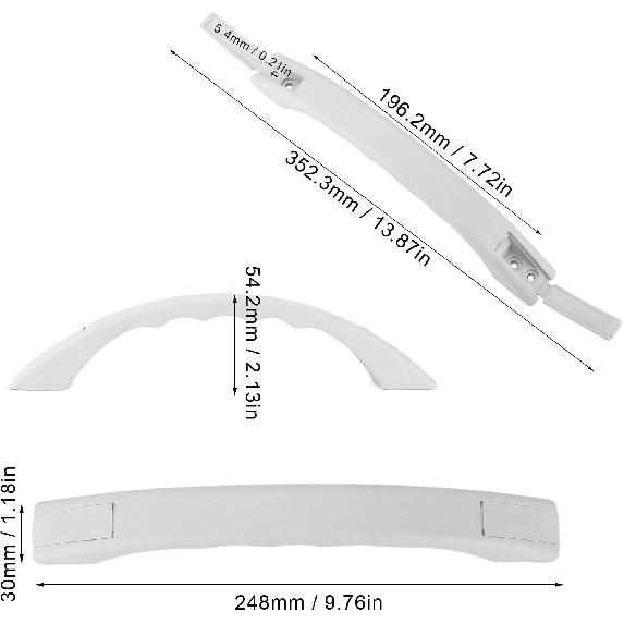 

Qiilu Grab Handle, Door Entry Handle Assist Support Grab Bar Grip Polypropylene Accessory for RV Trailer Boats
