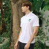 Goxo Mesh Collar T shirT whiTe Finish Ball