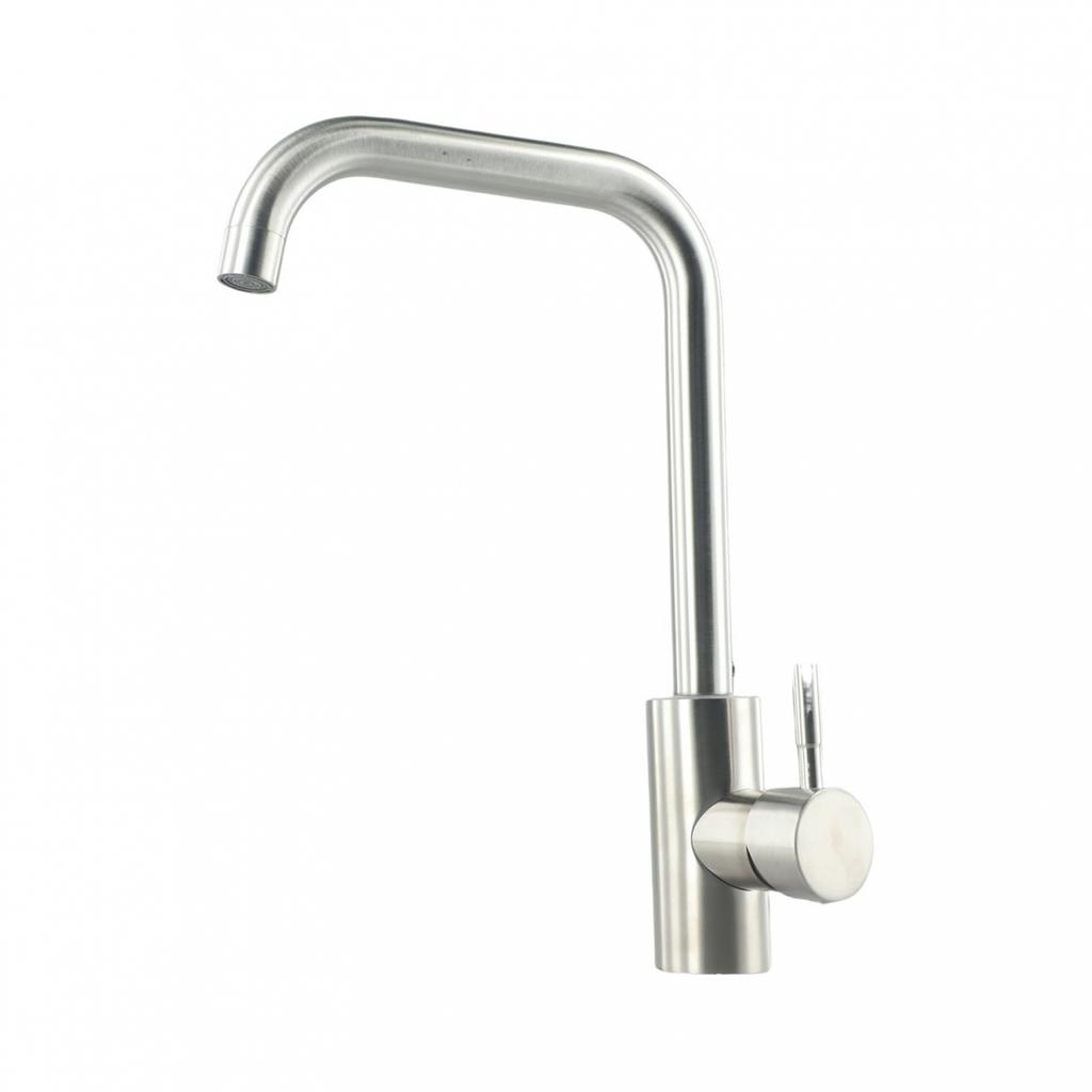 2 Holes Kitchen Faucet 304 Stainless Steel Ceramic Valve Cold And Hot Mixer Tap
