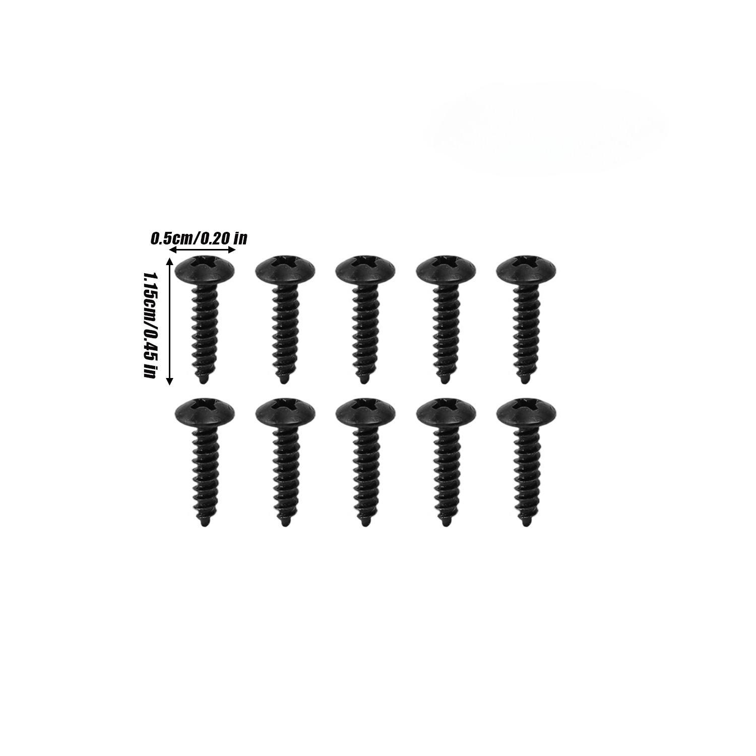 

Black Truss Head Self-Tapping Screws Carbon Steel Cross Drywall Screws Furniture Mounting Thread Screw for Sheet Metal Wood 10PCS