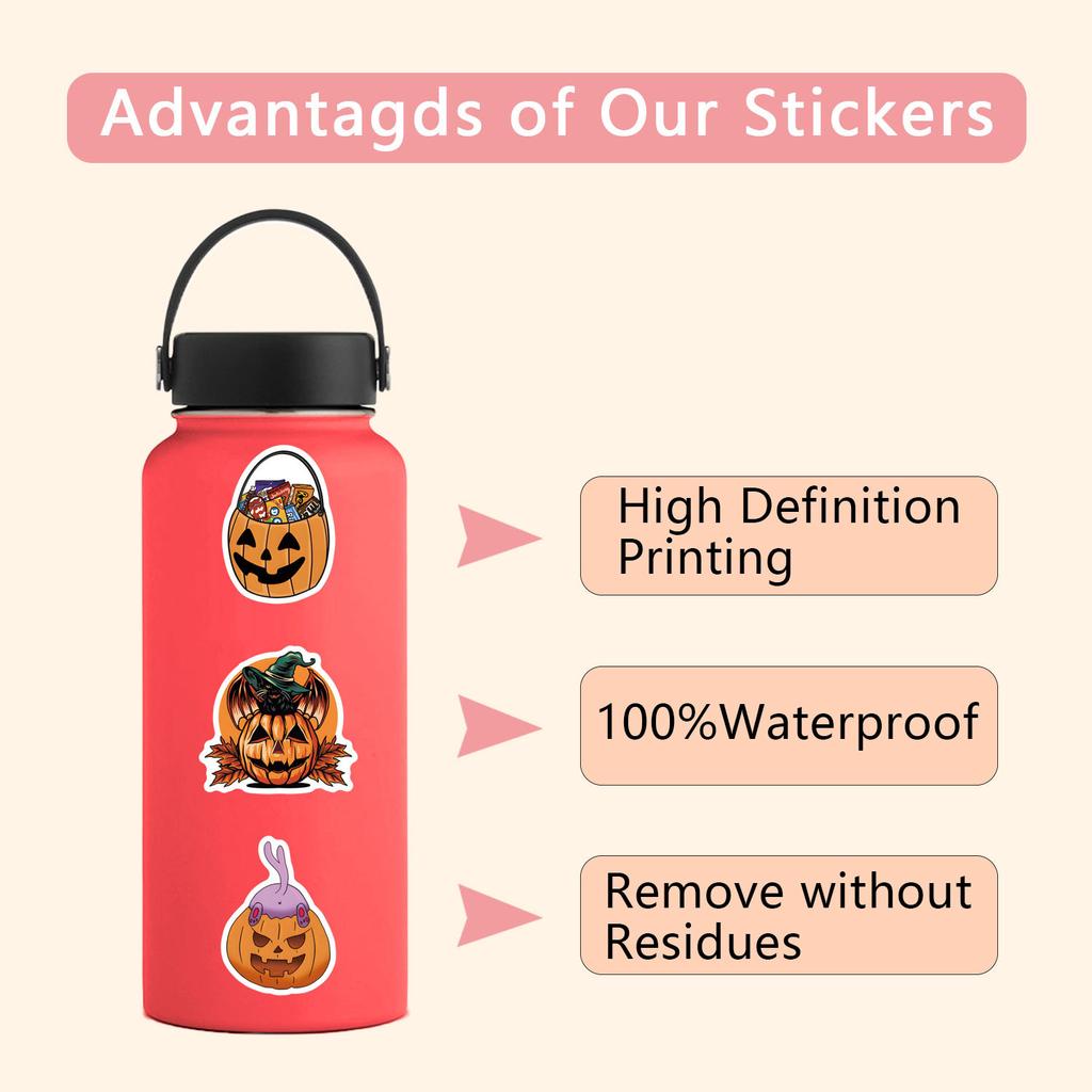 55 New Pumpkin Graffiti Stickers Decorate Suitcase Laptop Mobile Phone Stickers