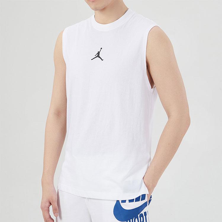 Air Jordan Training Quick-Dry Knitted Tank Top Men Tops White DC3237-100