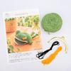 NASKA Handmade Frog Coin Purse Knitting Kit HT-15 Col.A Green