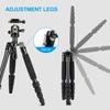 SIRUI Traveler 5AX Aluminum Camera Tripod with Panoramic Head and Quick Release Folded Maximum Load 52" 360° B-00K Arca-Swiss Plate, 12.4" Height,
