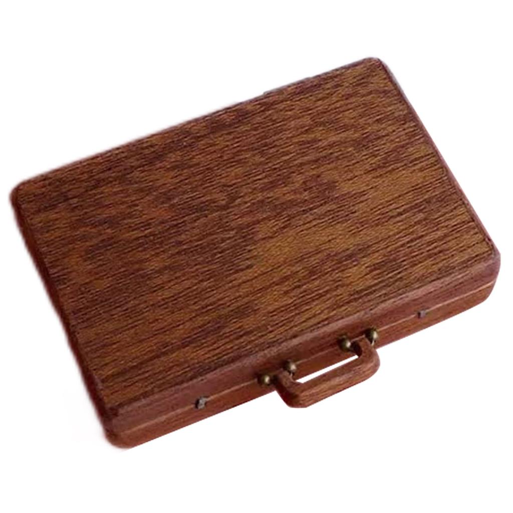 Rock Collection Box for Kids Wooden Storage Suitcase with 33 PCS Stone Educational Science Kits