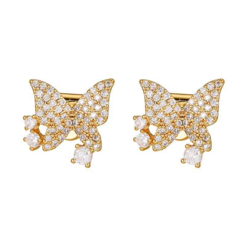 

Stylish Alloy And Zircon Stone Earphone Charm Decorations For Freeclip 1/2 Earbud Ear Clip Clip on Charm Earbud Jewelry золотий