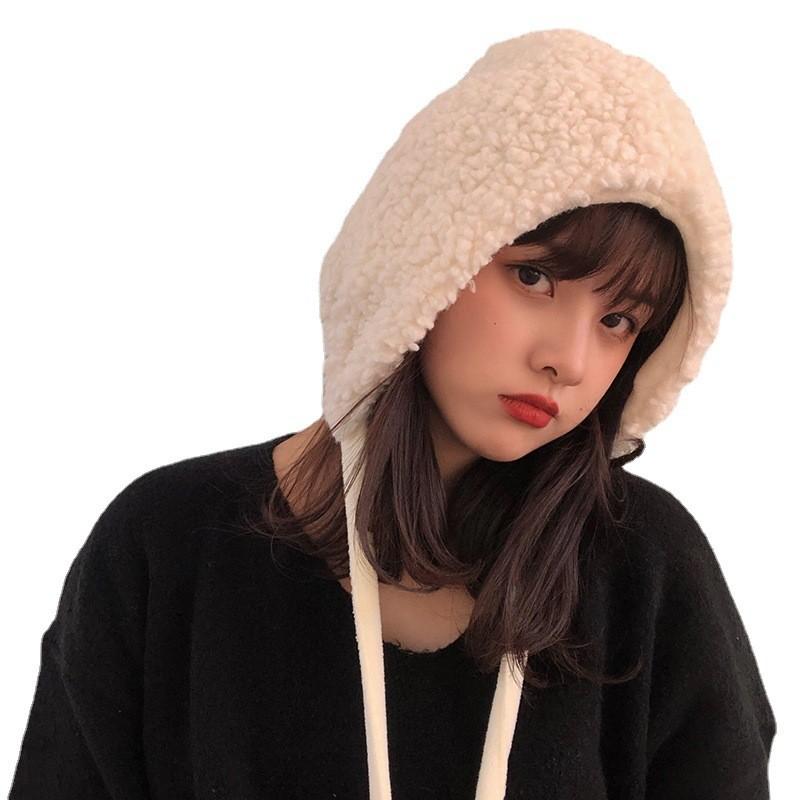 Womens Plush Cozy Trapper Hat Autumn Winter Warmth Stylish Versatile Ski Cap