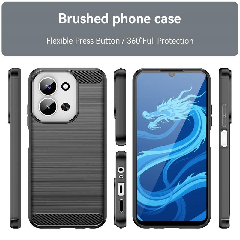 For Xiaomi Poco C85 Case Xiaomi Poco C85 Cover Funda Shockproof Anti-Slip Brushed TPU Protective Phone Cover For Xiaomi Poco C85