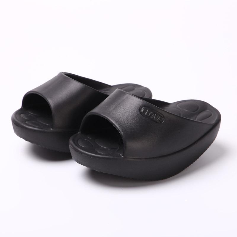 

Summer Wedge Slippers, Fitness Women s Slippers, Indoor Sports Rocking Shoes, Slippers 35-37 чёрный