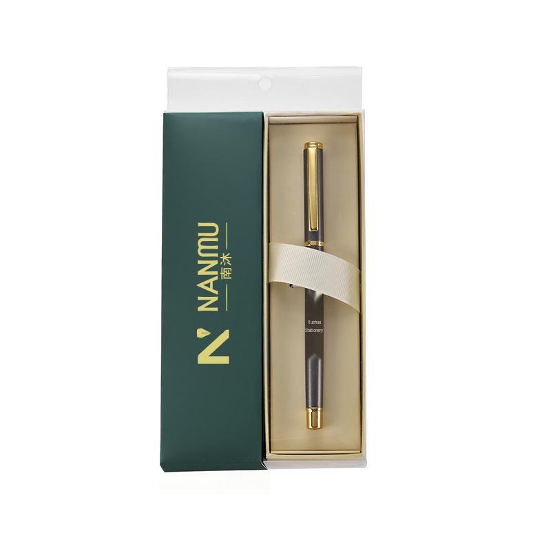 Luxuriöses Geschäftsgeschenk-Set: Kugelschreiber mit individuellem Logo, heißgeprägt, in eleganter Verpackung