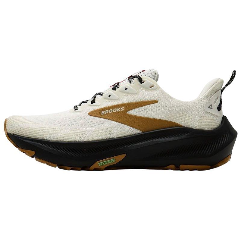 Brooks Ghost Trail Bequeme Passform Trailrunning-Schuhe Damen Sneaker Weiß Braun 120464-1B-105 39 white