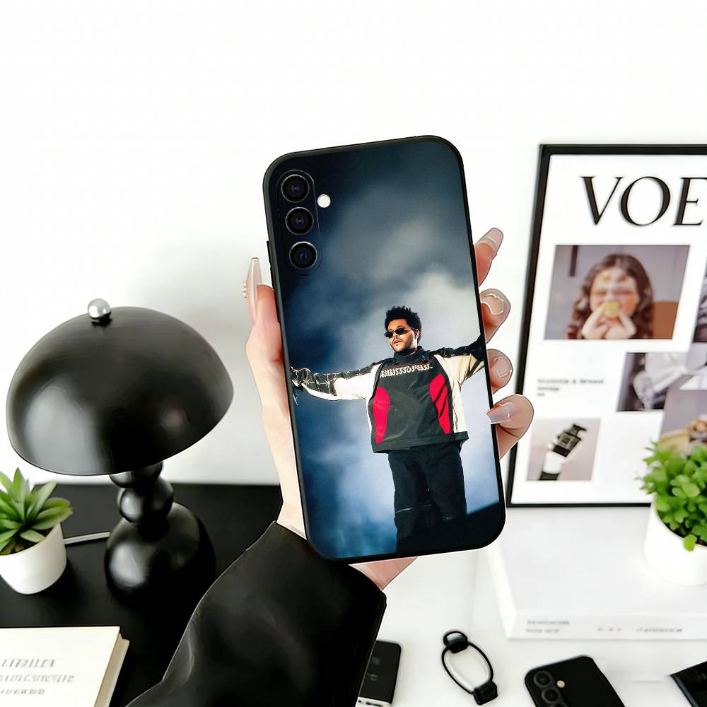 T-The W-W Phone Case Black Silicone Soft For Samsung Galaxy A73,A72,A71,A70,A53,A52,A51