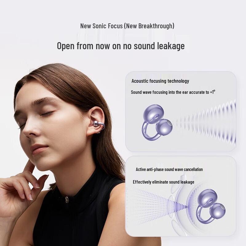 Sena S7S AI Open-Ear Noise-Cancelling Bluetooth Ear-Clip Headset