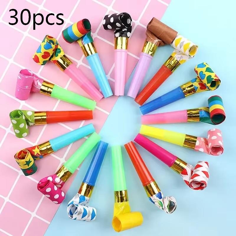 Colorful Whistles Toy Funny Toy Children Blowing Dragon Whistle Blow Roll Toys Baby Party Games Birthday Gifts Toddler Toy
