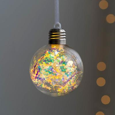 Hediye Noel Ağacı Süsü Asılı Lamba Işıklı Ampul Kolye LED Işık Noel Topu Işıkları Pencere Asılı Işıkları