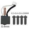 For Anycubic Kobra S1 Hotend Metal Upgrade Without Ptfe 0.4 0.6 0.2 0.8 Hot End Bi Metal Heatbreak Nozzle Kobra S1 Accessories