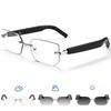 AI Smart Bluetooth Frameless Sunglasses with UV Protection and Photochromic Lenses, for Music and Calls