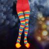 Christmas Stockings Striped High Elasticity Lady Vintage High Waist Pantyhose Cosplay Costume