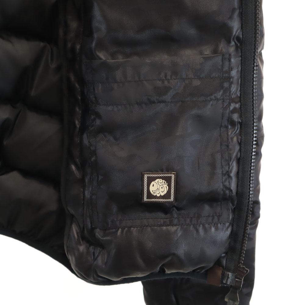 Pretty Green Camouflage Pattern Down jacket 1 black camouflage Men's Used