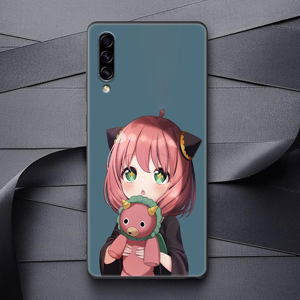 SPY X FAMILY Anime Black Soft Phone Case For Samsung Galaxy A90 A80 A70 A70S A60 A50 A40 A30 A30S A20S A20E A10 A10E Funda Coque